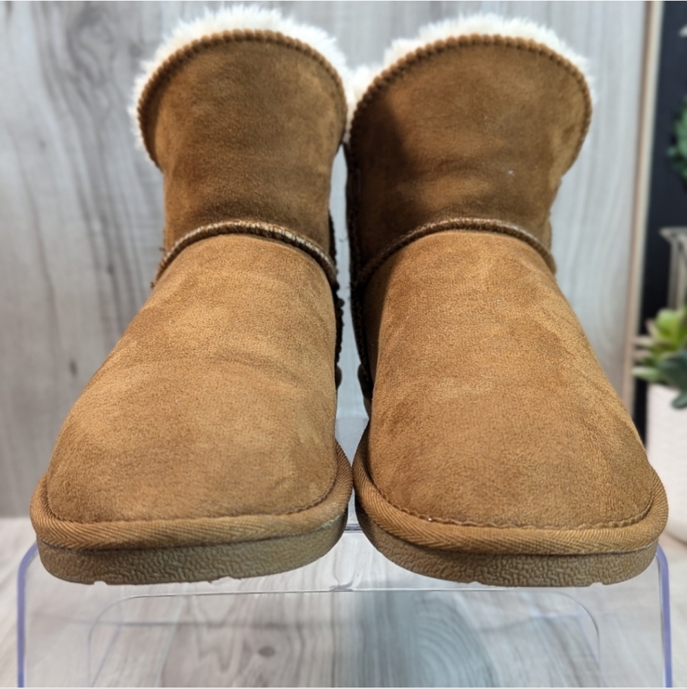 Cushionaire "Happy" Boots Women's Size 9 Hickory Shearling - Picture 5 of 9